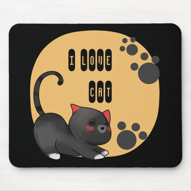 I Love Cats Mouse Pads Zazzle