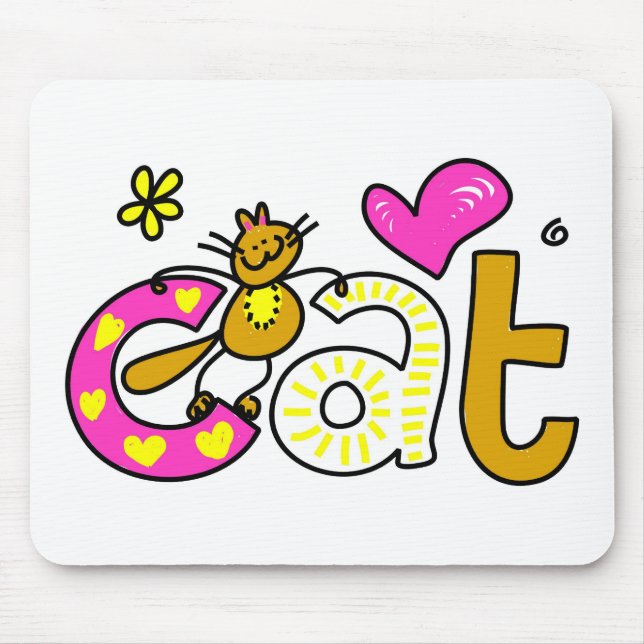 Cat Mouse Pad (Front)