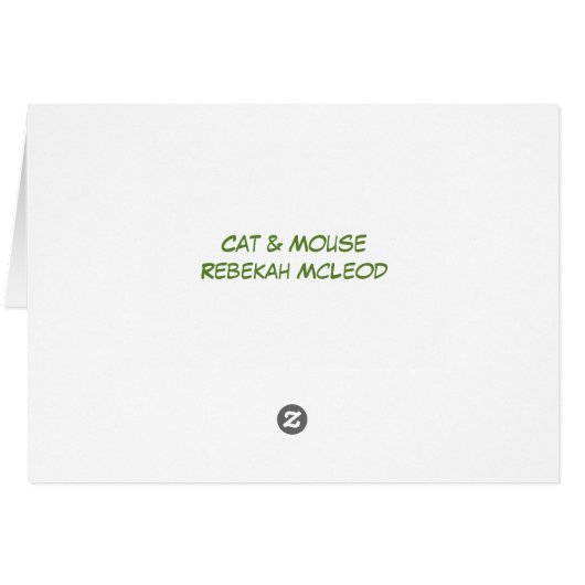 Cat Mouse Pattern Green (Back Horizontal)