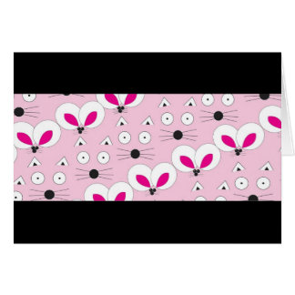 Cat Mouse Pattern Pink