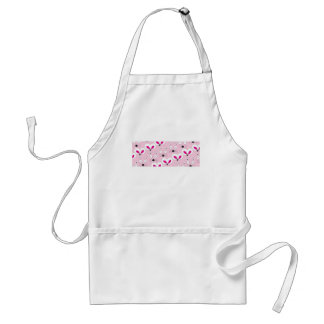 Cat Mouse Pattern Pink Adult Apron