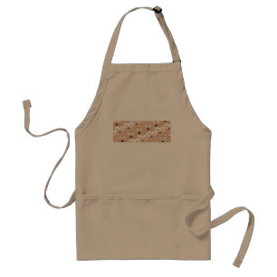 Cat & Mouse pattern Tan Adult Apron