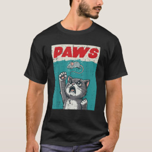 Cat Mouse Paws Funny Kitten Parody Men Women Boys T-Shirt