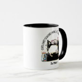 Cat Mug - Cats And Sewing Makes Me Happy (Front Right)