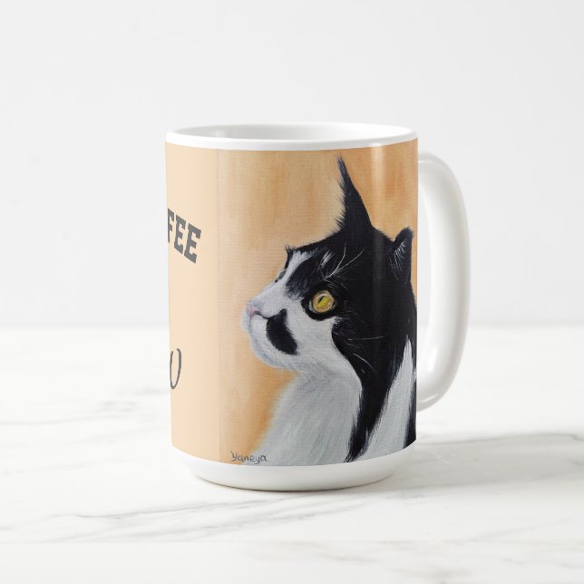 Cat mug I need coffee right meow (Front Right)