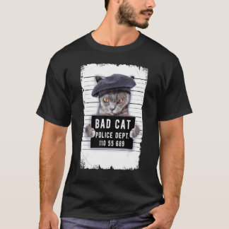 Cat Mug Shot T-Shirt