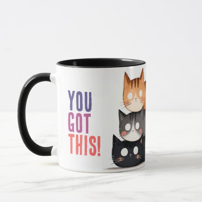 Cat Mug, You Got This! Mug (Left)