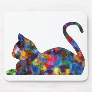 Cat Multi-Colored Mousepad