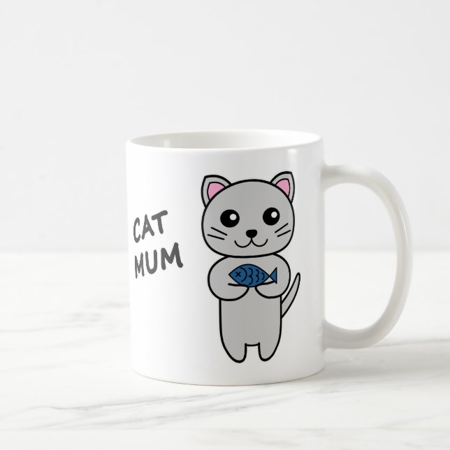 CAT MUM Personalised Coffee Mug (Right)