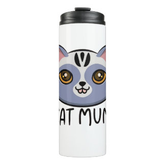cat mum thermal tumbler