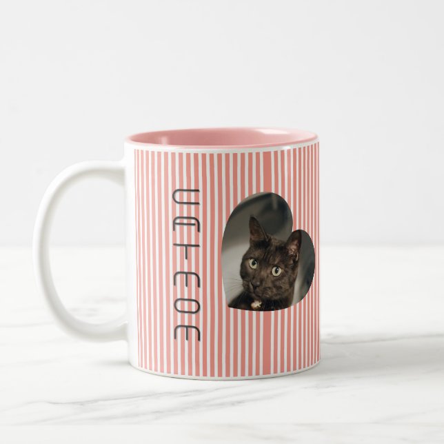 Cat Mum two photo Mug (Left)