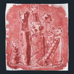cat mummies red bandana<br><div class="desc">design by anticute!..</div>