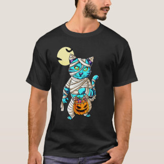 Cat Mummy Halloween T-Shirt