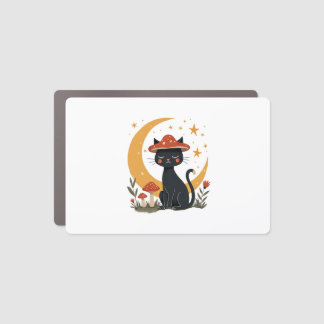 Cat Mushroom Hat Cottagecore Kitten Kitty Women Gi Car Magnet