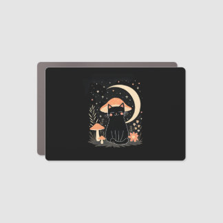 Cat Mushroom Hat Cottagecore Kitten Kitty Women Gi Car Magnet