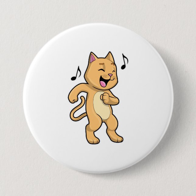 Cat Music Dance Button (Front)
