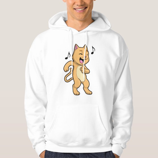 Cat Music Dance Hoodie (Front)