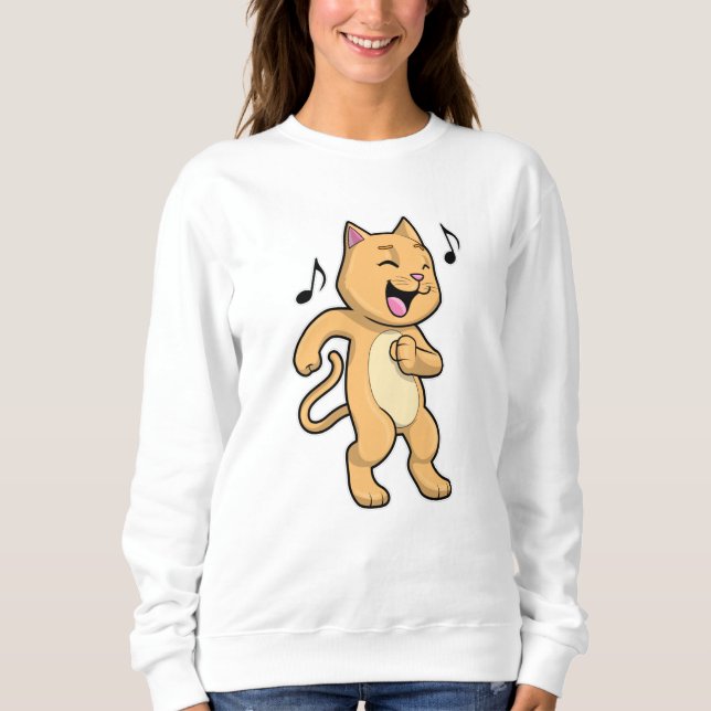 Cat Music Dance Sweatshirt (Front)
