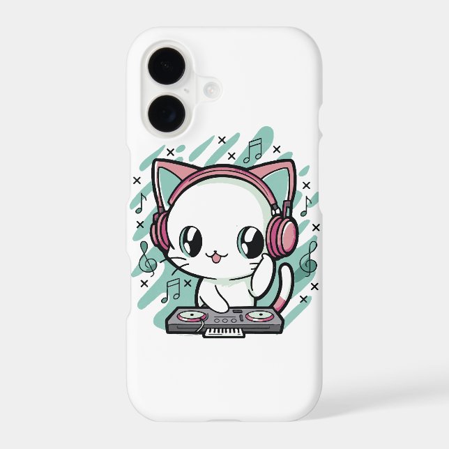 cat music iphone case (Back)