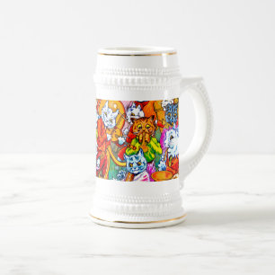 Cat Musical Band Beer Stein