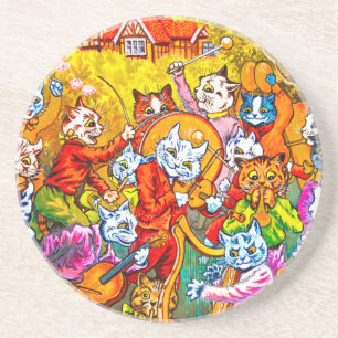 Cat Musical Band Coaster