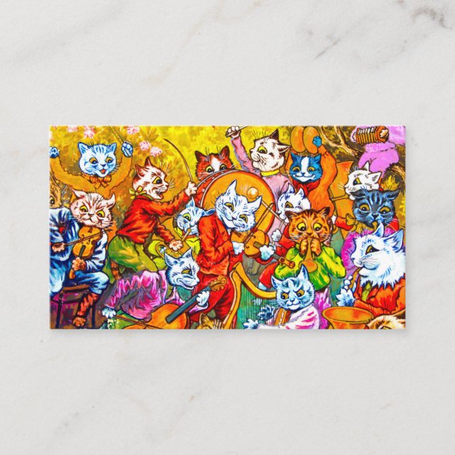 Cat Musical Band Enclosure Card (Front)