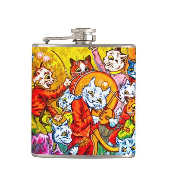 Cat Musical Band Flask (Front)