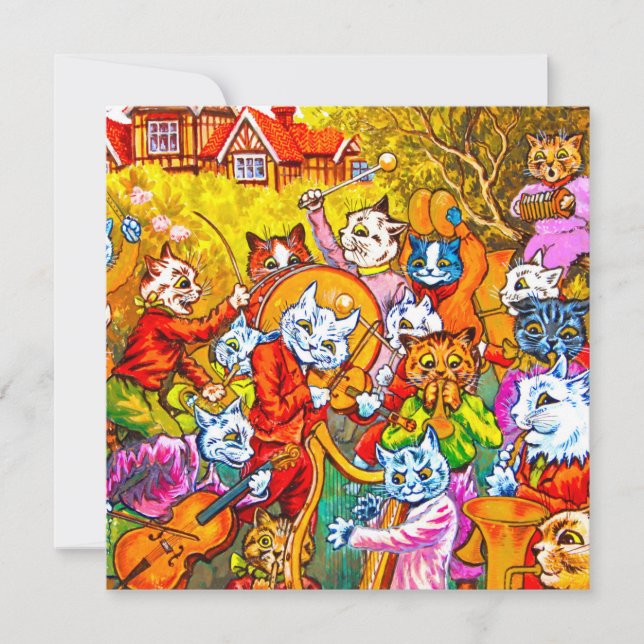 Cat Musical Band Invitation (Front)