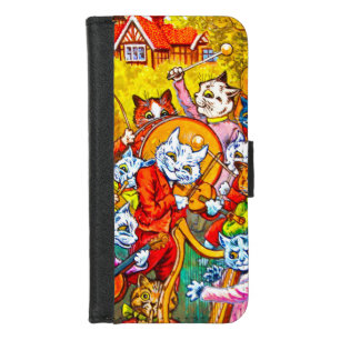 Cat Musical Band iPhone 8/7 Wallet Case