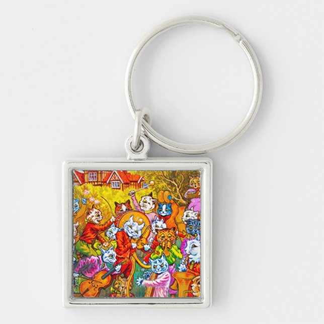 Cat Musical Band Keychain (Front)