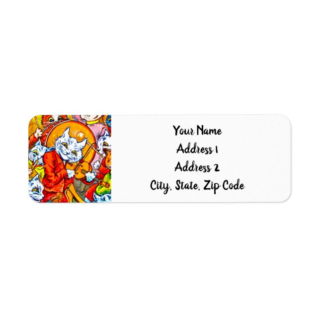 Cat Musical Band Label (Front)