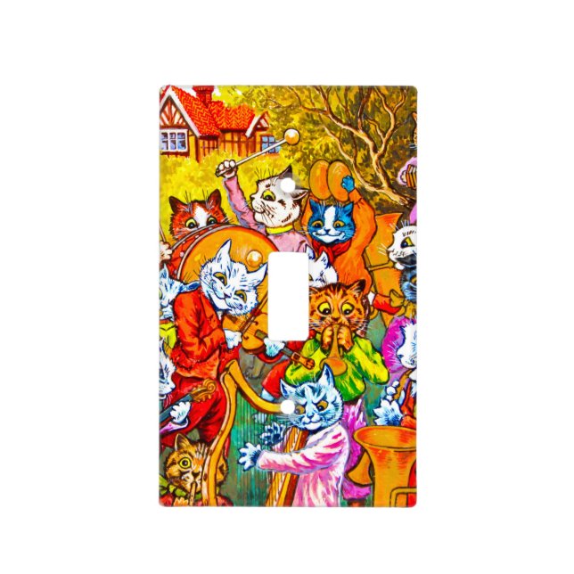 Cat Musical Band Light Switch Cover (Front)