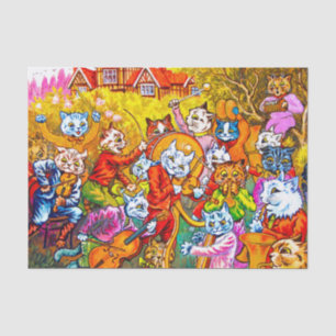 Cat Musical Band Tissue Paper