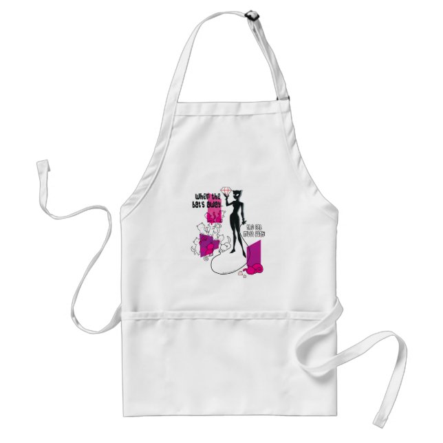 Cat Must Play Adult Apron (Front)