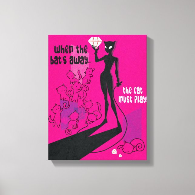 Cat Must Play Canvas Print (Front)
