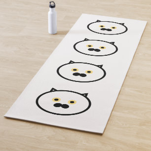 CAT MUSTACHE CAT YOGA MATS