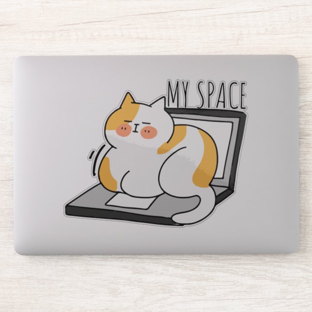 Cat My Space Sticker (Computer)