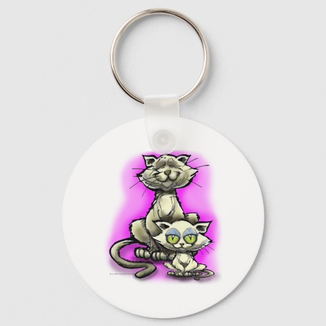 Cat n Kitten Keychain (Front)