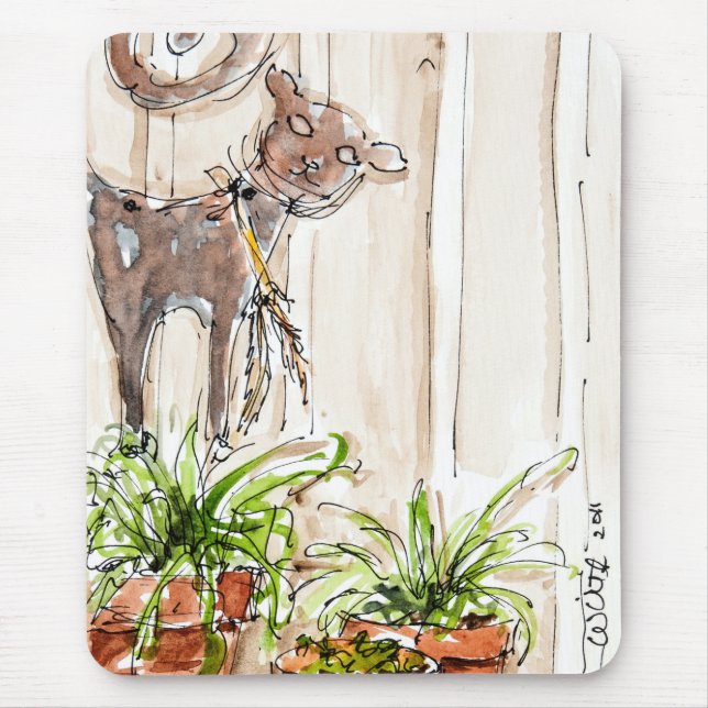 Cat-n-Mouse Humor Mouse Pad (Front)