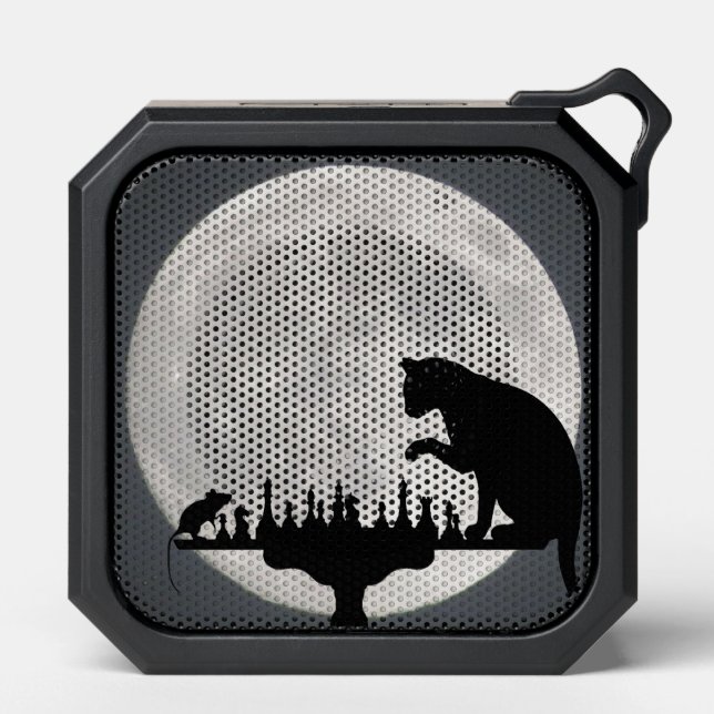  Cat N Mouse Play Chess Full Moon Bluetooth Speaker (Front)