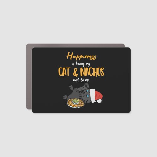 Cat Nachos Mexican Christmas Gift Car Magnet