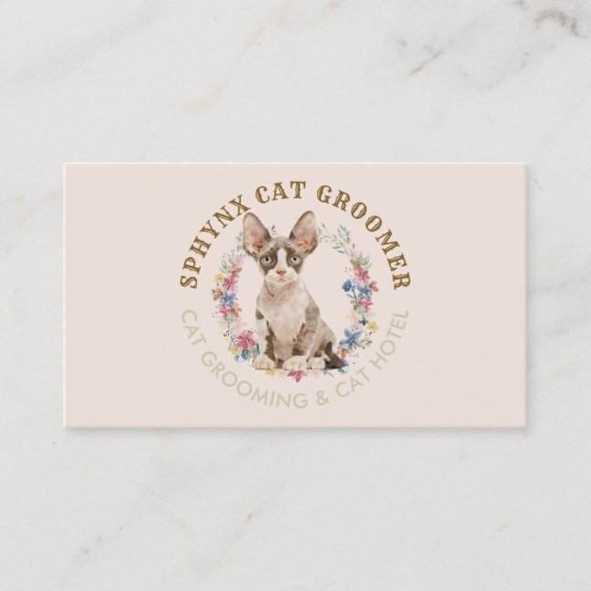 Cat Nail Trim Home Service Business Card