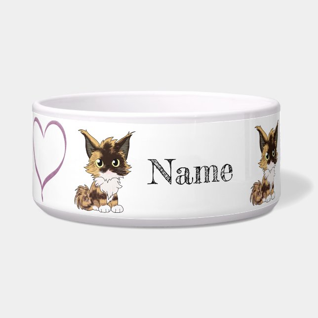 Cat name  bowl (Front)