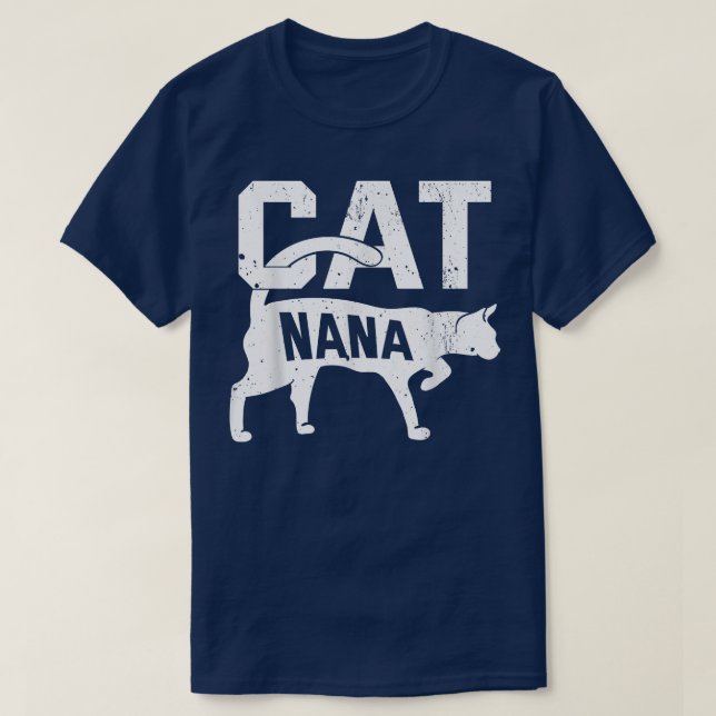 Cat Nana Kitten Pet Owner Meow Mother's Day  T-Shirt (Design Front)