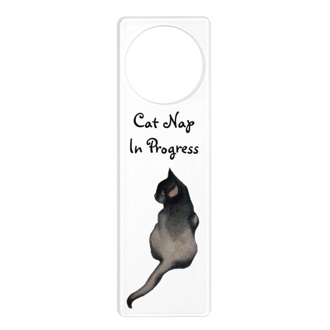 Cat Nap Door Hanger (Front)