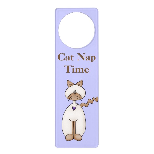 Cat Nap Door Hanger (Front)