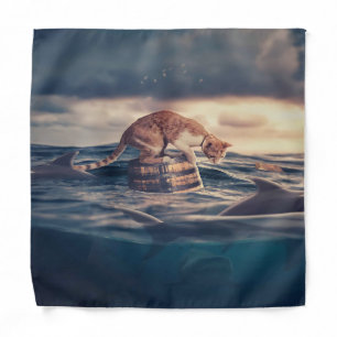 Cat Nap Dream or Nightmare Bandana