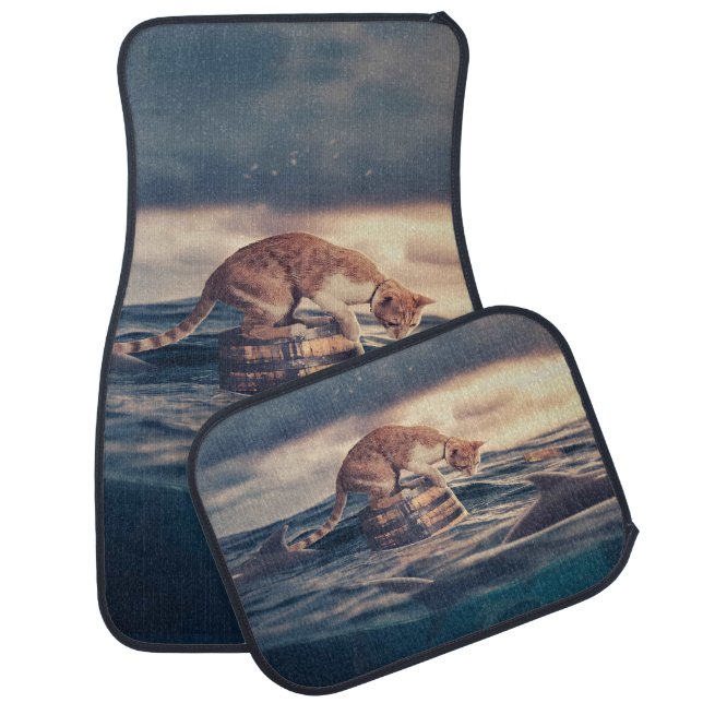 Cat Nap Dream or Nightmare Car Floor Mat (Set)
