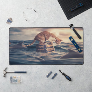 Cat Nap Dream or Nightmare Desk Mat
