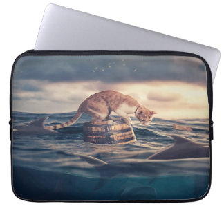 Cat Nap Dream or Nightmare Laptop Sleeve